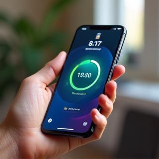 Mobile top-up in action on smartphone